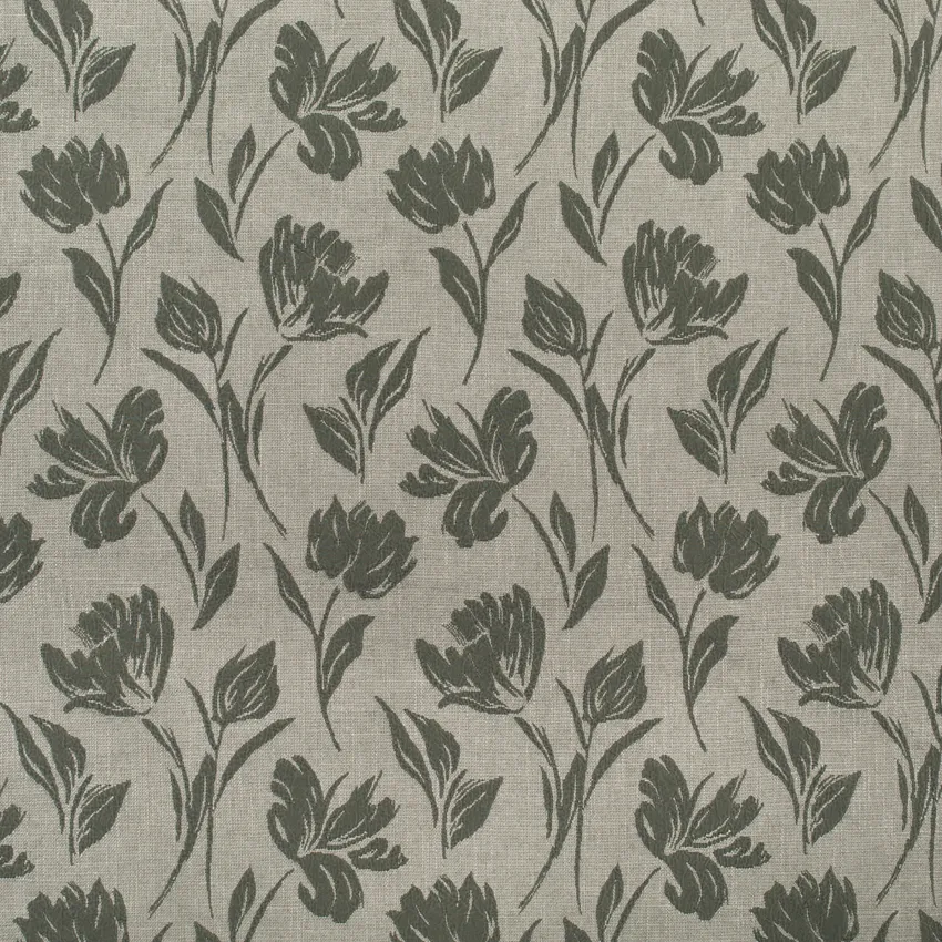 Cordelia Spruce Green Abstract & Geometric Linen & Linen Looks Drapery and Upholstery Fabric by the Yard