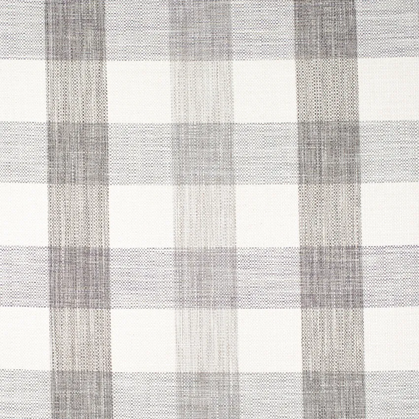 Declan Pumice Grey & Silver Plaid Linen & Linen Looks Drapery and Upholstery Fabric by the Yard