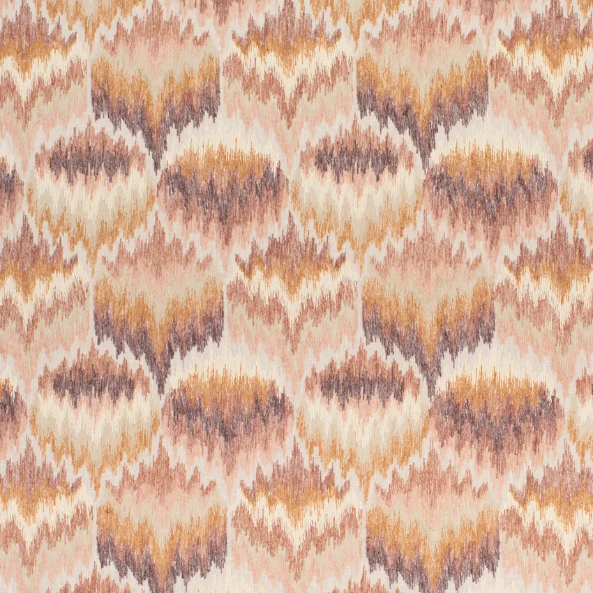 Delphina Blush Pink and Purple Abstract & Geometric Embroidery Drapery Fabric by the Yard