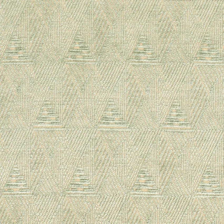 Denali Seafoam Green Abstract & Geometric Chenille Drapery and Upholstery Fabric by the Yard