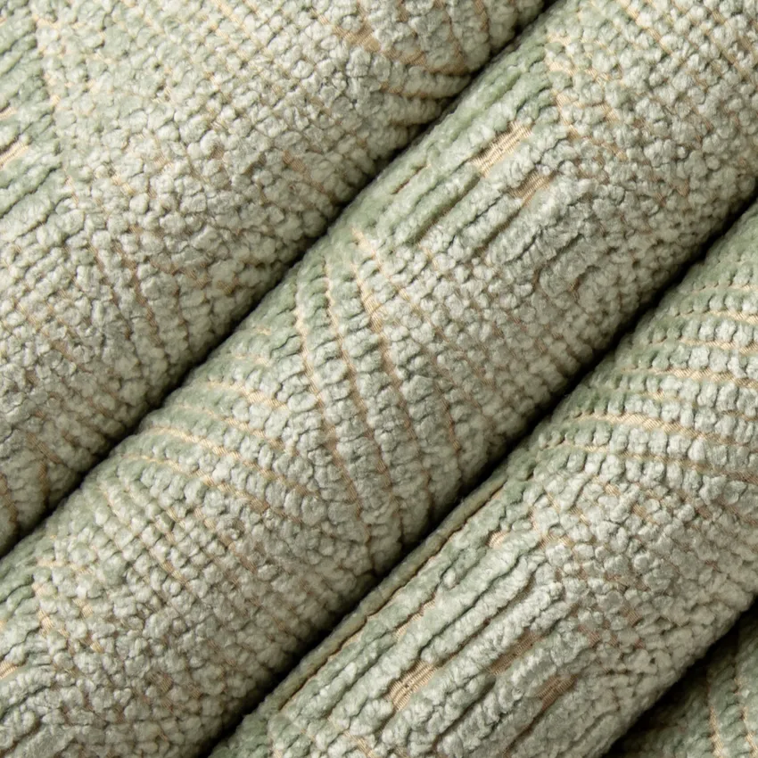 Denali Seafoam Green Abstract & Geometric Chenille Drapery and Upholstery Fabric by the Yard — Upholstery and Drapery Fabric
