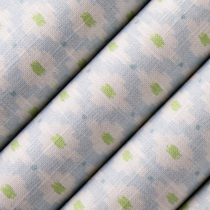 Dottie Heron Blue Abstract & Geometric Prints Drapery and Upholstery Fabric by the Yard — Upholstery and Drapery Fabric
