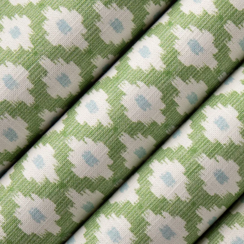 Dottie Grass Green Abstract & Geometric Prints Drapery and Upholstery Fabric by the Yard — Upholstery and Drapery Fabric