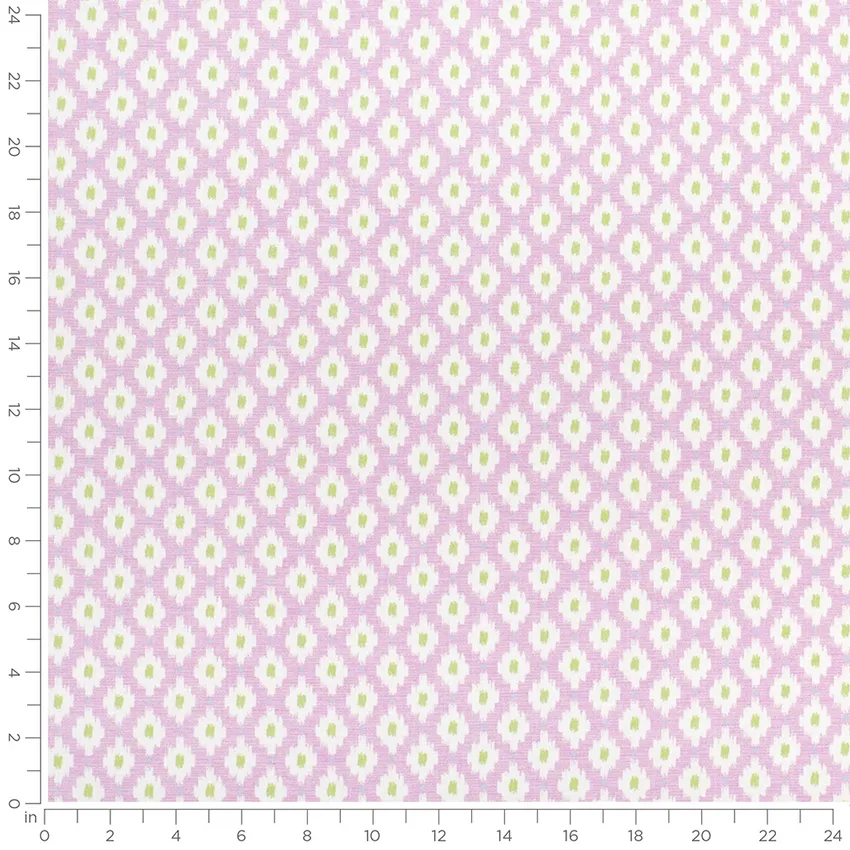 Dottie Orchid Purple Abstract & Geometric Prints Drapery and Upholstery Fabric by the Yard — Scale in inches