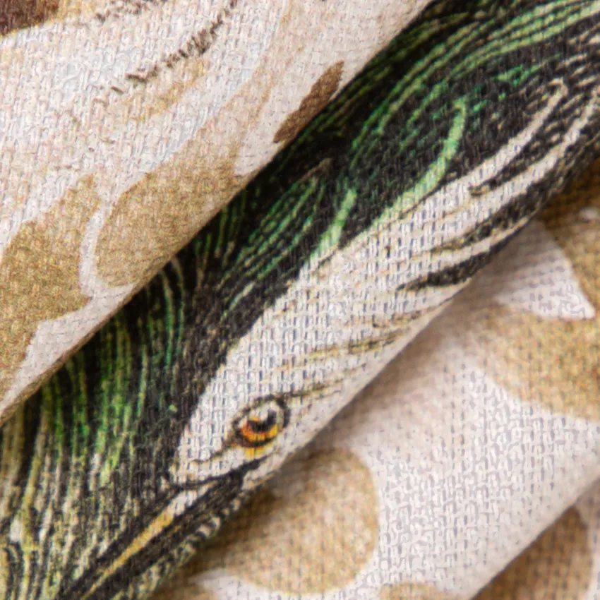 Eliza Antique Brown and Neutral Abstract & Geometric Linen & Linen Looks Drapery and Upholstery Fabric by the Yard — Upholstery and Drapery Fabric