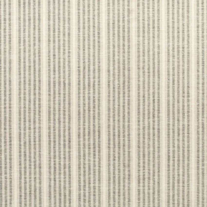 anders Flannel Grey & Silver Stripe Woven Patterns Upholstery Fabric by the Yard