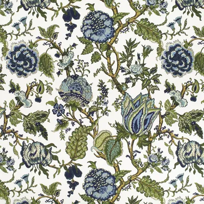 KP225 Everly Delft Drapery and Upholstery Fabric by the yard
