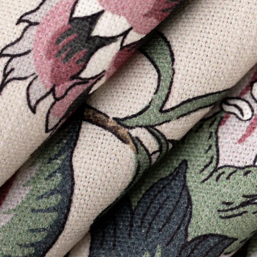 Everly Azalea Purple Floral Prints Drapery and Upholstery Fabric by the Yard — Upholstery and Drapery Fabric