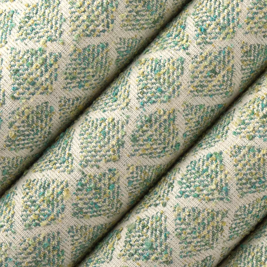 Fairbanks Spring Green Abstract & Geometric Woven Patterns Upholstery Fabric by the Yard — Upholstery Fabric