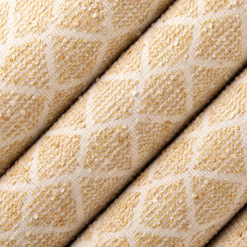 Fairbanks Pollen Gold & Yellow Abstract & Geometric Woven Patterns Upholstery Fabric by the Yard — Upholstery Fabric
