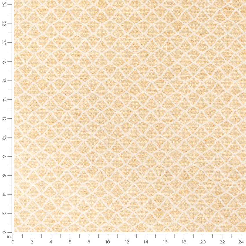 Fairbanks Pollen Gold & Yellow Abstract & Geometric Woven Patterns Upholstery Fabric by the Yard — Scale in inches