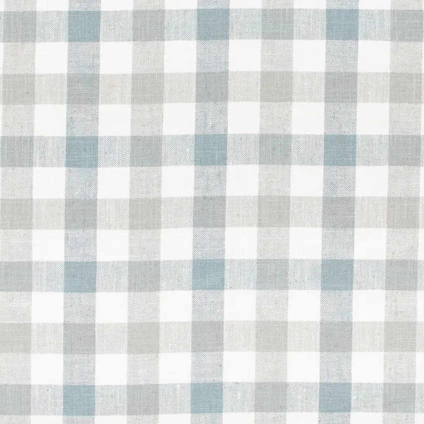 Fairfield Tide Aqua & Teal and Blue Plaid Woven Patterns Drapery and Upholstery Fabric by the Yard