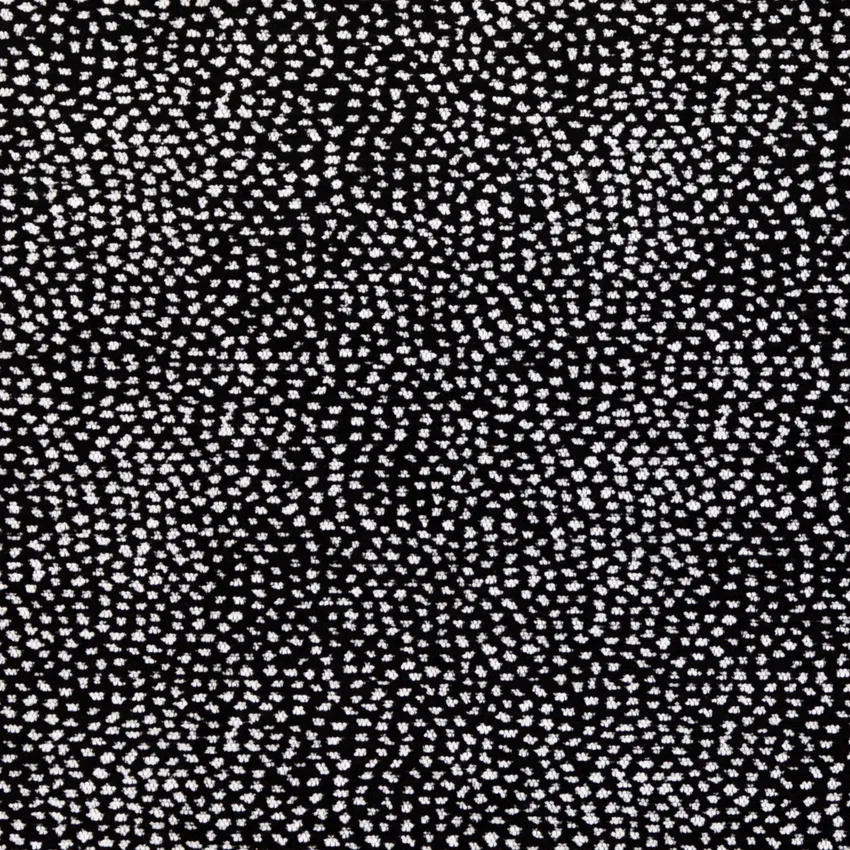 Felix Dalmatian Black Abstract & Geometric Chenille Upholstery Fabric by the Yard