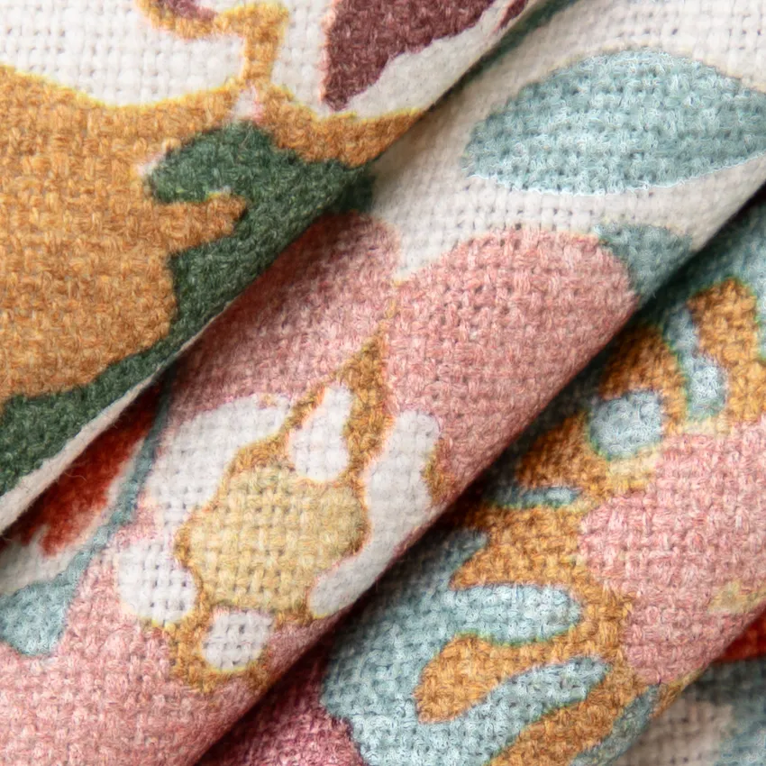 Flora Summer Gold & Yellow and Green Floral Prints Drapery and Upholstery Fabric by the Yard — Upholstery and Drapery Fabric