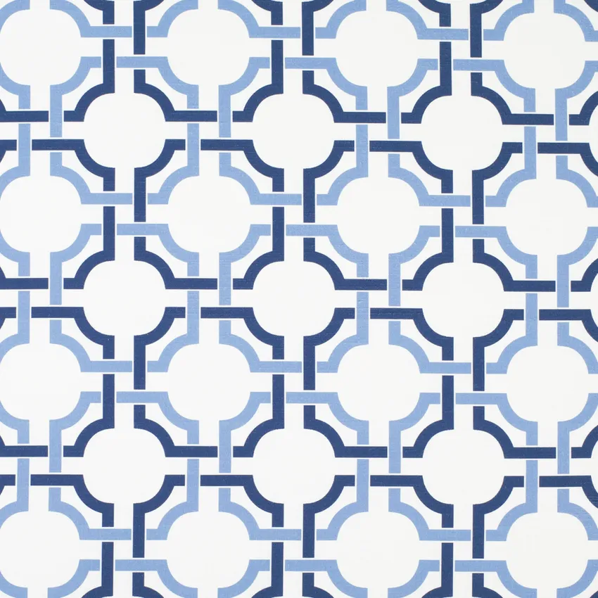 Gabriel Harbor Blue Abstract & Geometric Prints Drapery and Upholstery Fabric by the Yard