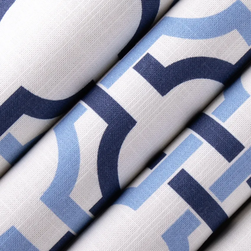 Gabriel Harbor Blue Abstract & Geometric Prints Drapery and Upholstery Fabric by the Yard — Upholstery and Drapery Fabric
