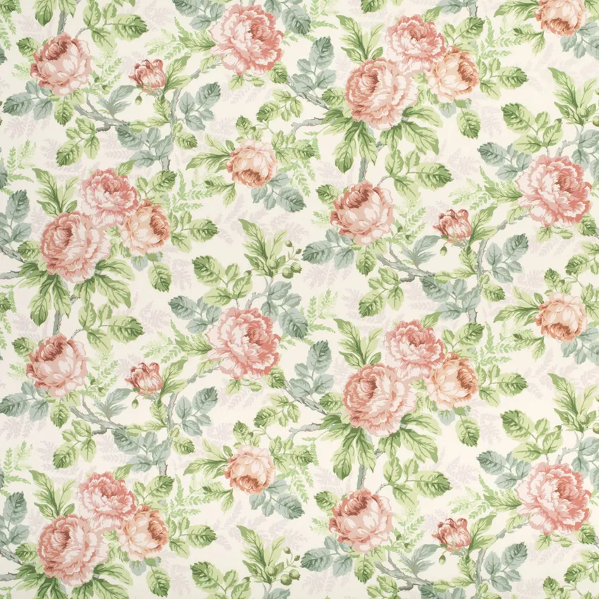 Genevieve Primrose Pink Floral Prints Drapery and Upholstery Fabric by the Yard
