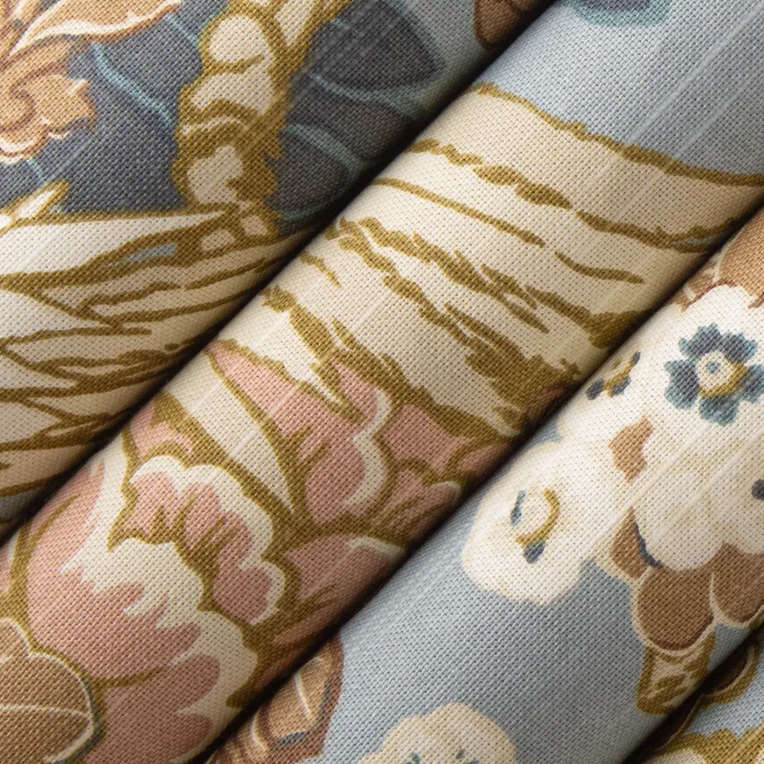 Gloria Cornflower Blue Abstract & Geometric Prints Drapery and Upholstery Fabric by the Yard — Upholstery and Drapery Fabric