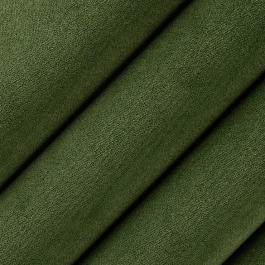 Harriet Clover Green Plain & Solid Velvet Upholstery Fabric by the Yard — Upholstery Fabric