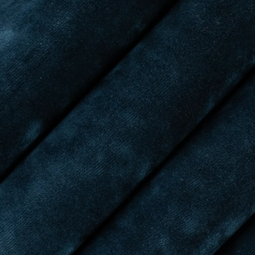 Hawkins Midnight Blue Plain & Solid Velvet Upholstery Fabric by the Yard — Upholstery Fabric
