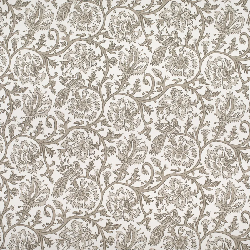 Helena Taupe Brown and Neutral Abstract & Geometric Canvas Denim & Twill Drapery and Upholstery Fabric by the Yard