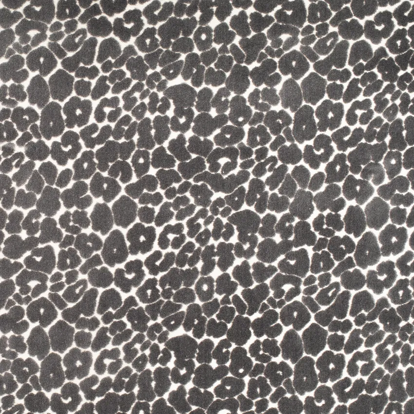 Juno Greystone Grey & Silver Abstract & Geometric Velvet Upholstery Fabric by the Yard
