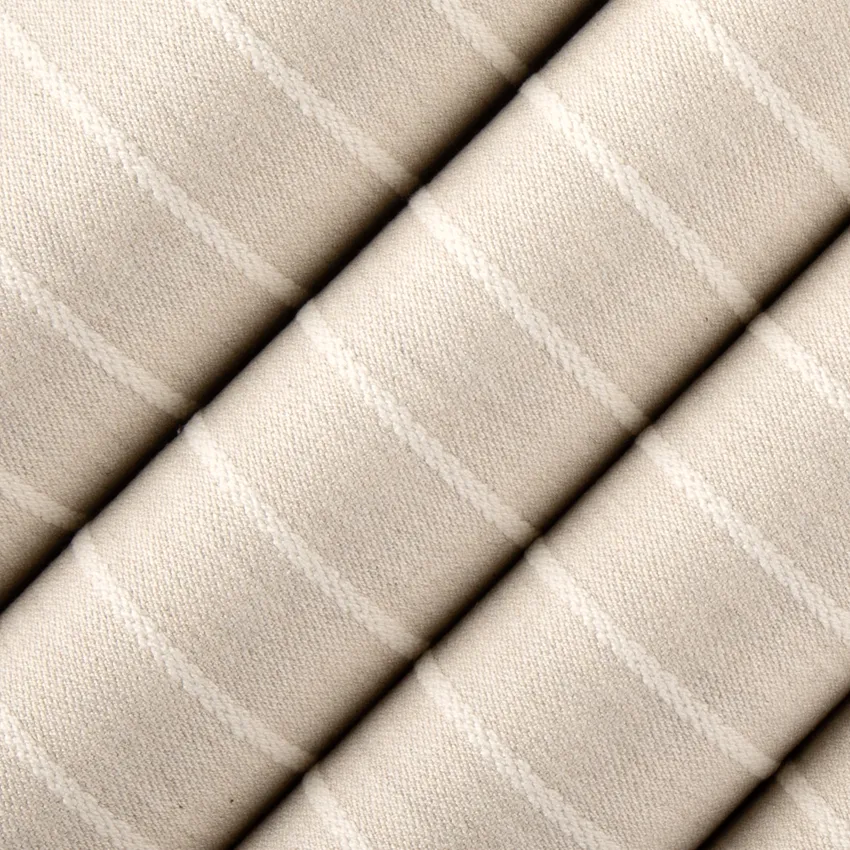 Lawrence Khaki Neutral Stripe Woven Patterns Drapery and Upholstery Fabric by the Yard — Upholstery and Drapery Fabric
