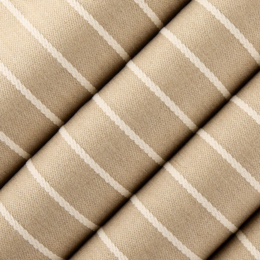 Lawrence Beige Neutral Stripe Woven Patterns Drapery and Upholstery Fabric by the Yard — Upholstery and Drapery Fabric