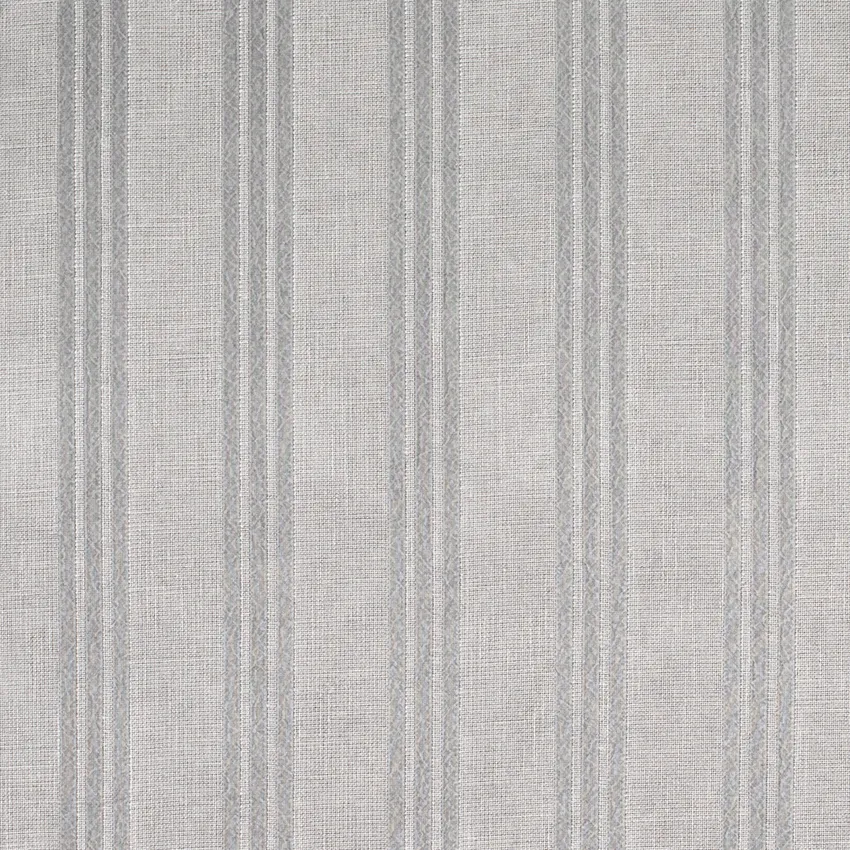 Lennox Pewter Grey & Silver Stripe Linen & Linen Looks Drapery and Upholstery Fabric by the Yard