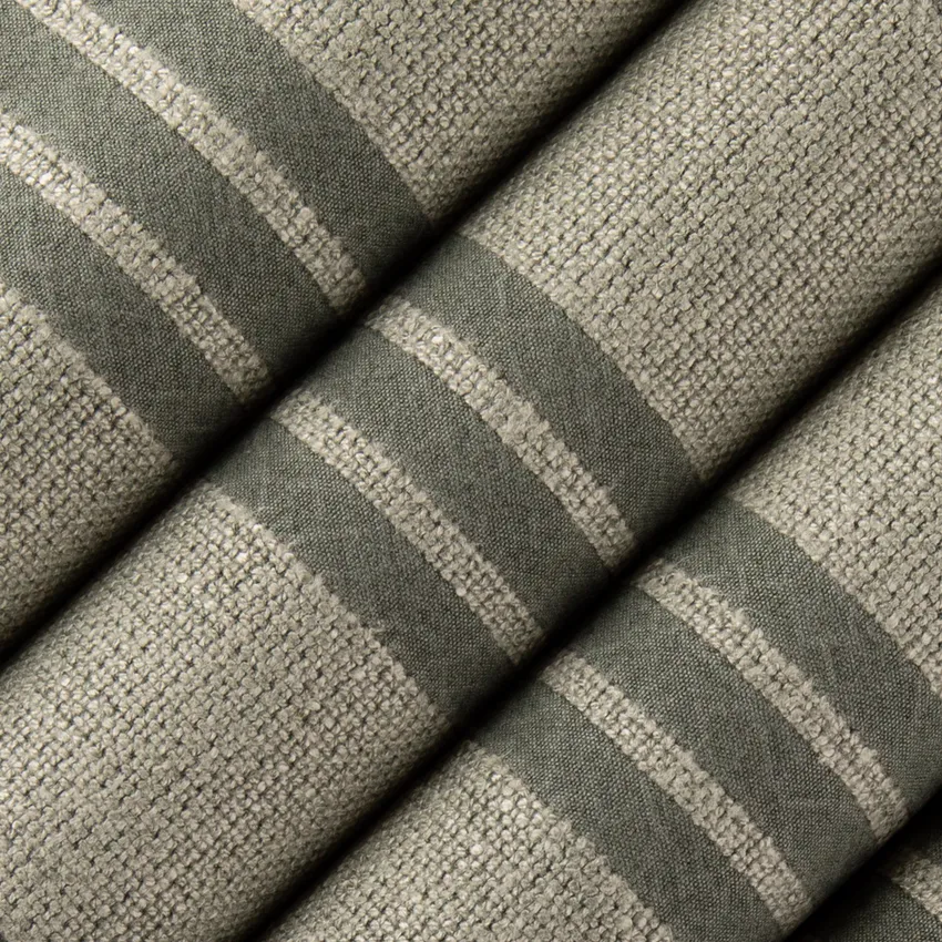 Lennox Spruce Green Stripe Linen & Linen Looks Drapery and Upholstery Fabric by the Yard — Upholstery and Drapery Fabric