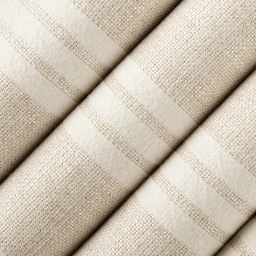 Lennox Moonlight Neutral Stripe Linen & Linen Looks Drapery and Upholstery Fabric by the Yard — Upholstery and Drapery Fabric
