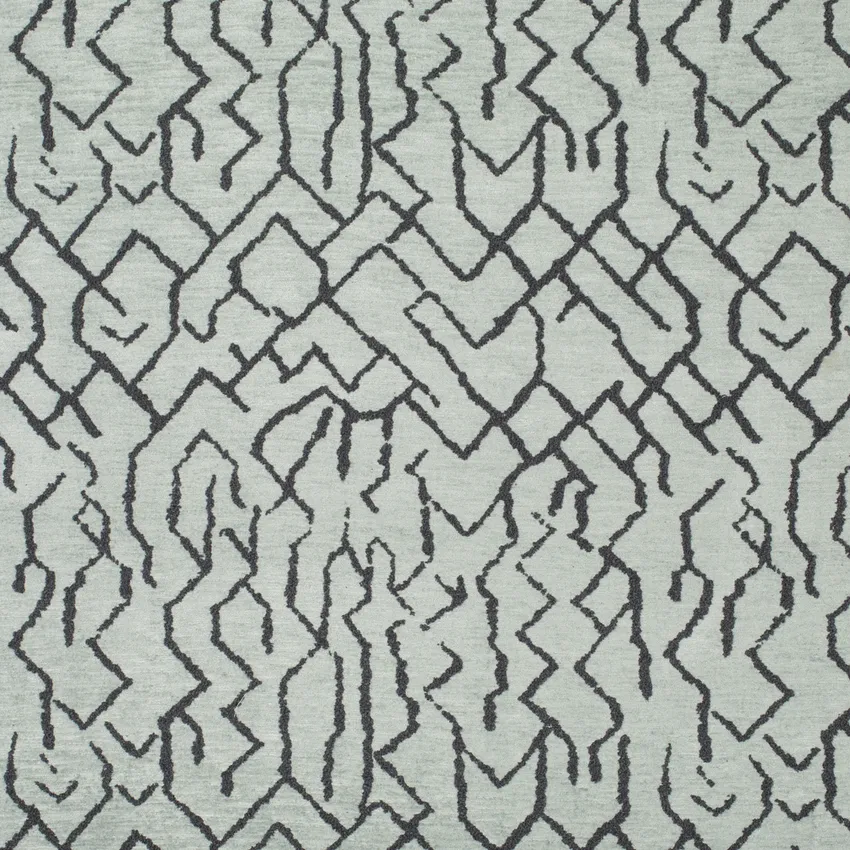 Lenora Pool Blue Abstract & Geometric Chenille Upholstery Fabric by the Yard