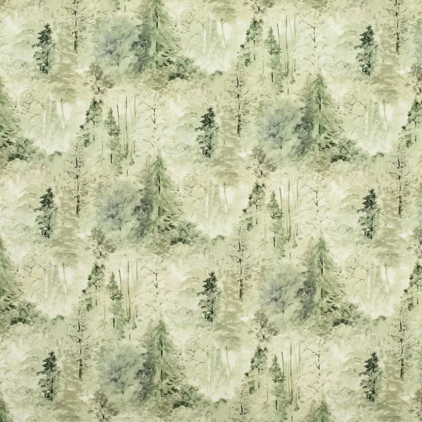 Leopold Forest Green Abstract & Geometric Prints Drapery and Upholstery Fabric by the Yard