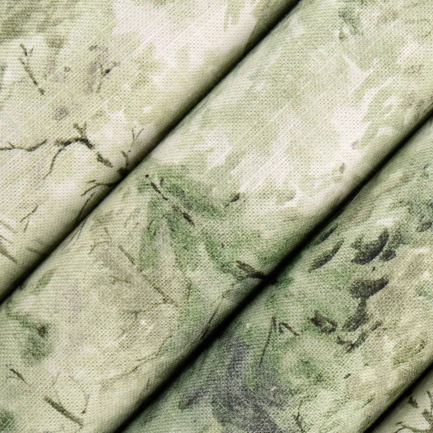 Leopold Forest Green Abstract & Geometric Prints Drapery and Upholstery Fabric by the Yard — Upholstery and Drapery Fabric