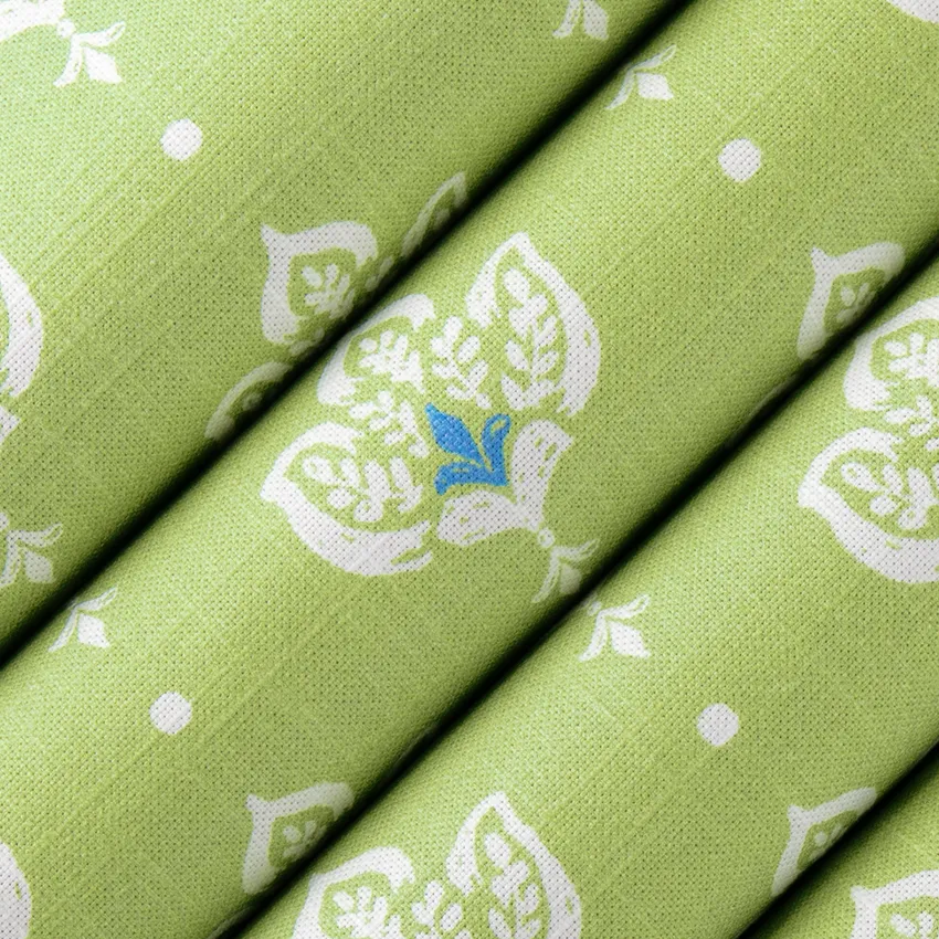Linden Avocado Green Abstract & Geometric Prints Drapery and Upholstery Fabric by the Yard — Upholstery and Drapery Fabric