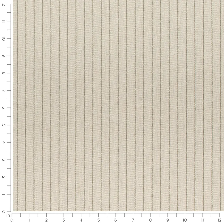 Malcolm Moss Green Stripe Woven Patterns Drapery and Upholstery Fabric by the Yard — Scale in inches