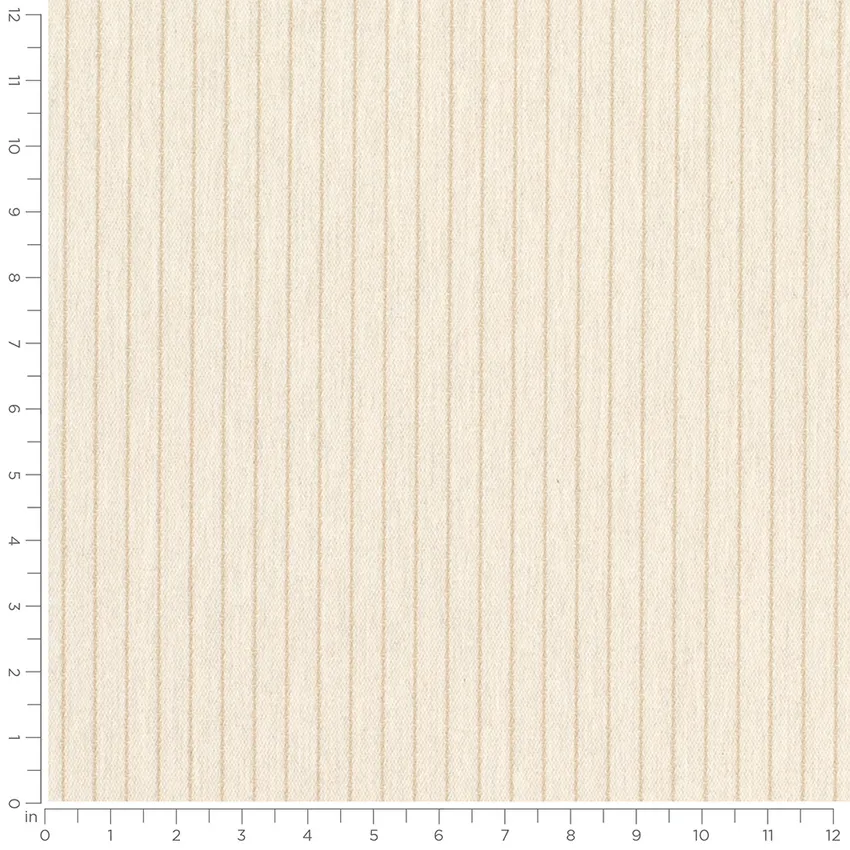 Malcolm Sand Neutral Stripe Woven Patterns Drapery and Upholstery Fabric by the Yard — Scale in inches