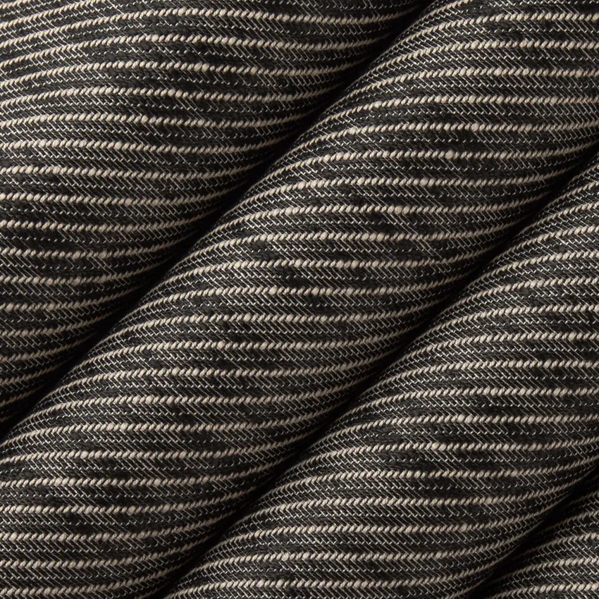 Margo Carbon Black Plain & Solid Canvas Denim & Twill Upholstery Fabric by the Yard — Upholstery Fabric