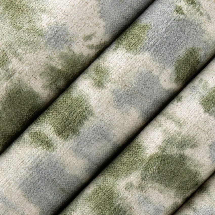 Marisol Kiwi Green Abstract & Geometric Linen & Linen Looks Drapery and Upholstery Fabric by the Yard — Upholstery and Drapery Fabric