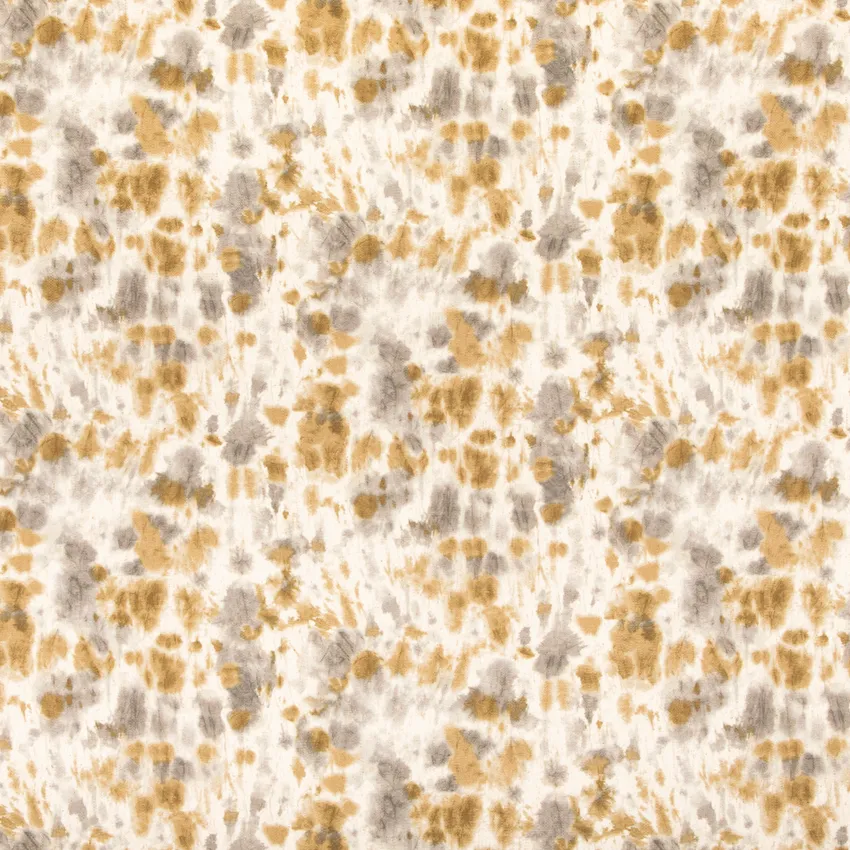 Marisol Antique Gold & Yellow and Grey & Silver Abstract & Geometric Linen & Linen Looks Drapery and Upholstery Fabric by the Yard
