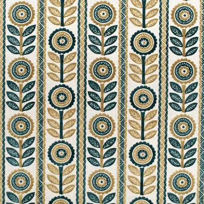 KP082 Martina Prussian Upholstery Fabric by the yard