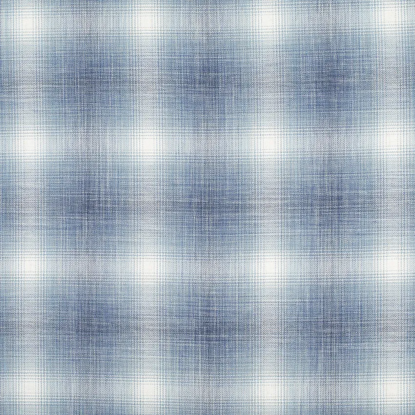 Megan Horizon Blue Abstract & Geometric Linen & Linen Looks Drapery and Upholstery Fabric by the Yard