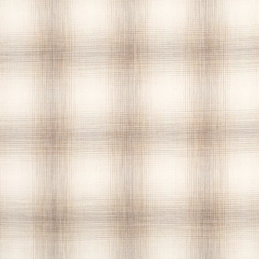 Megan Chestnut Brown and Neutral Abstract & Geometric Linen & Linen Looks Drapery and Upholstery Fabric by the Yard