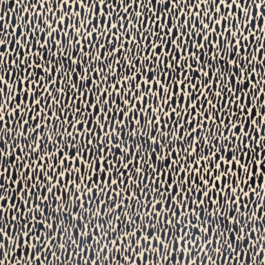 Nala Oxford Blue Abstract & Geometric Velvet Upholstery Fabric by the Yard