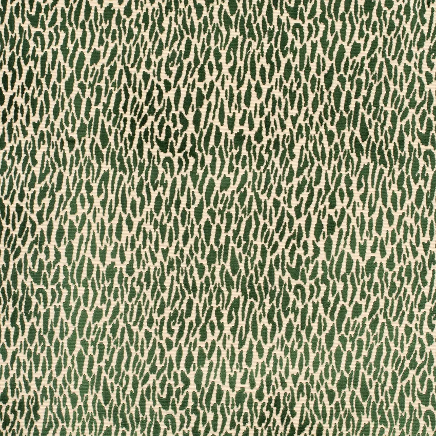 Nala Emerald Green Abstract & Geometric Velvet Upholstery Fabric by the Yard