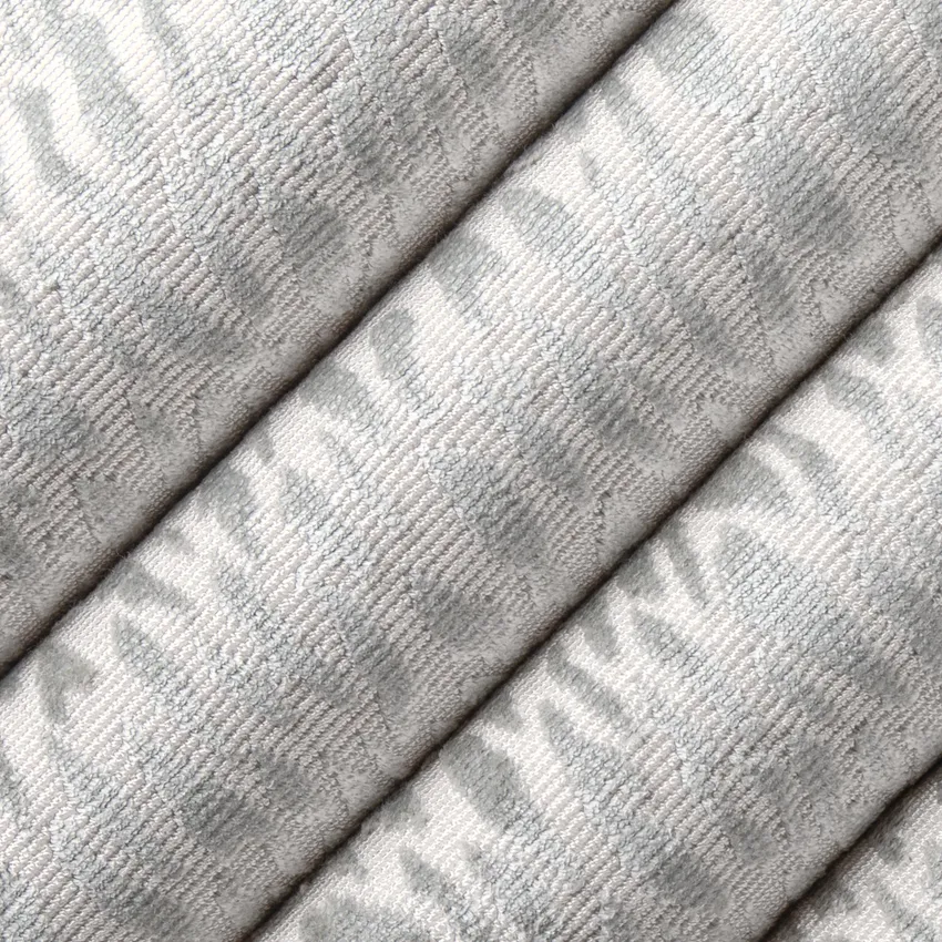 Nala Haze Aqua & Teal and Blue Abstract & Geometric Velvet Upholstery Fabric by the Yard — Upholstery Fabric