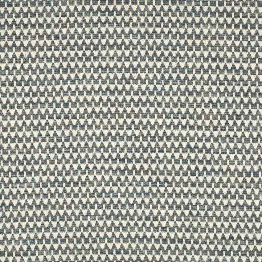 Neptune Uniform Blue Abstract & Geometric Linen & Linen Looks Upholstery Fabric by the Yard