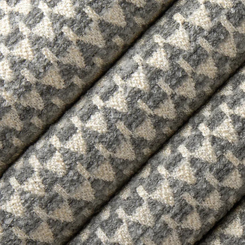 Neptune Pidgeon Grey & Silver Abstract & Geometric Linen & Linen Looks Upholstery Fabric by the Yard — Upholstery Fabric
