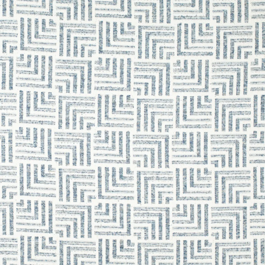 Newhaven Heather Blue Abstract & Geometric Boucle Upholstery Fabric by the Yard