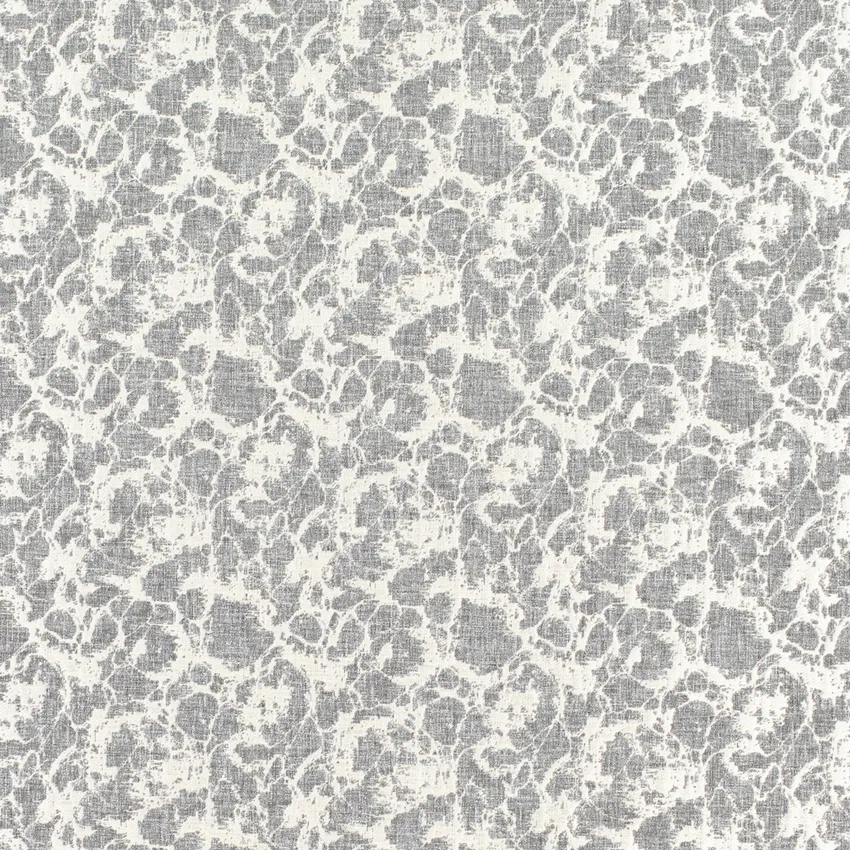Pandora Chrome Grey & Silver Abstract & Geometric Metallic Drapery and Upholstery Fabric by the Yard